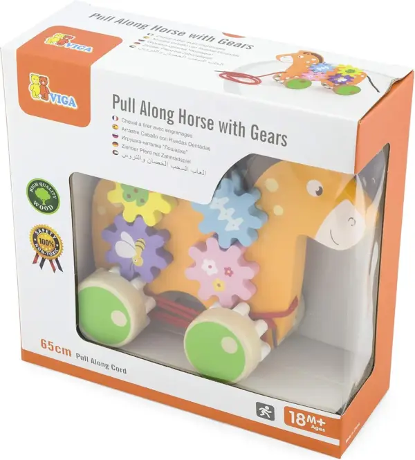 Pull Along - Horse with Gears - Image 2