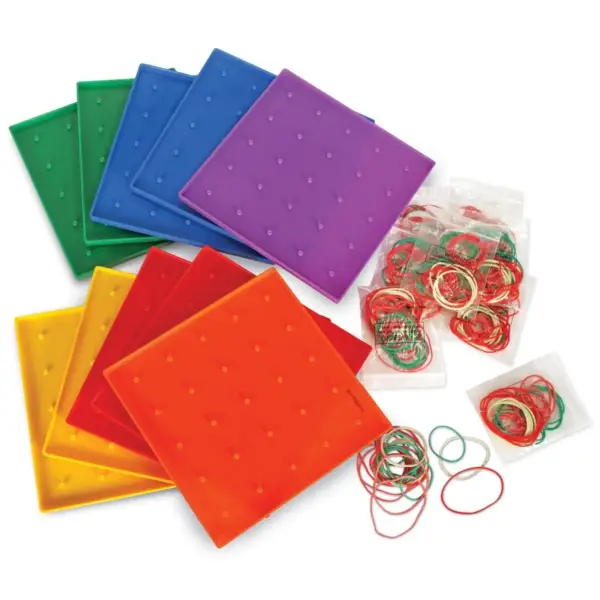 LR-5 X 5 PIN GEOBOARDS, SET OF 10