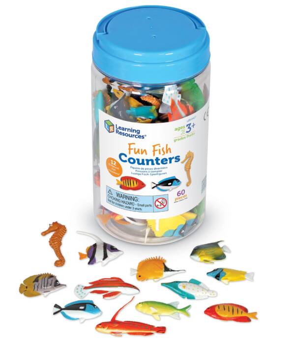 LR-FUN FISH COUNTERS, SET OF 60