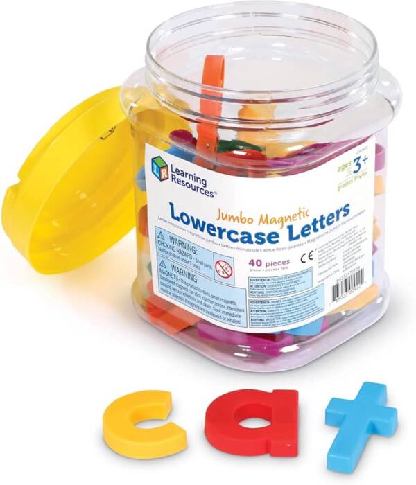 LR-Jumbo Lowercase Magnetic Letters, Set of 40