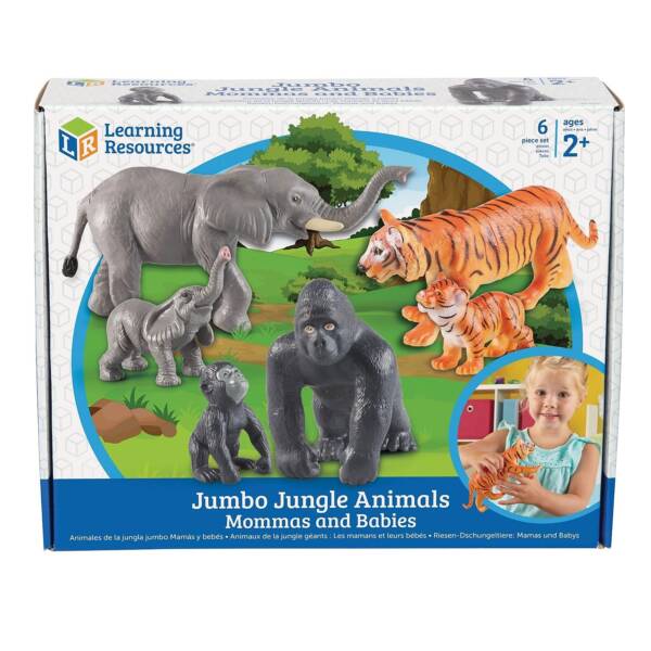LR -JUMBO JUNGLE ANIMALS: MOMMAS AND BABIES