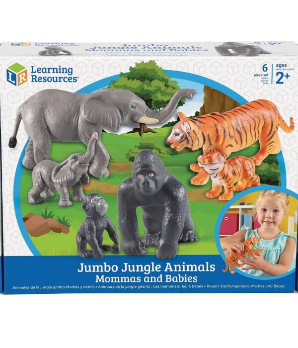 LR -JUMBO JUNGLE ANIMALS: MOMMAS AND BABIES