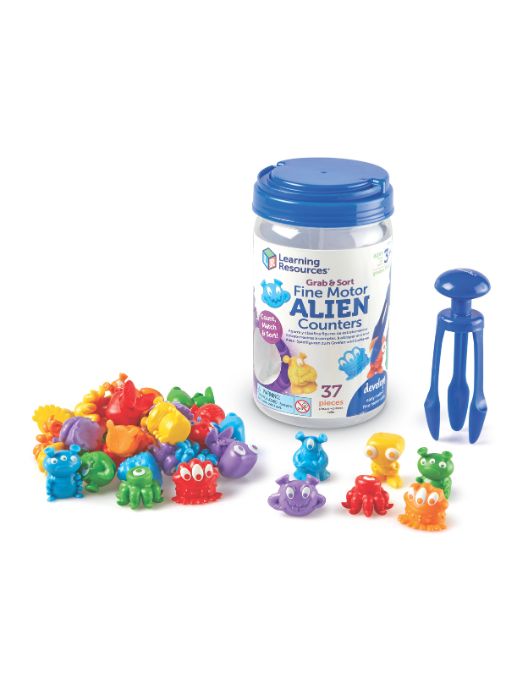 LR-Grab & Sort Fine Motor Alien Counters